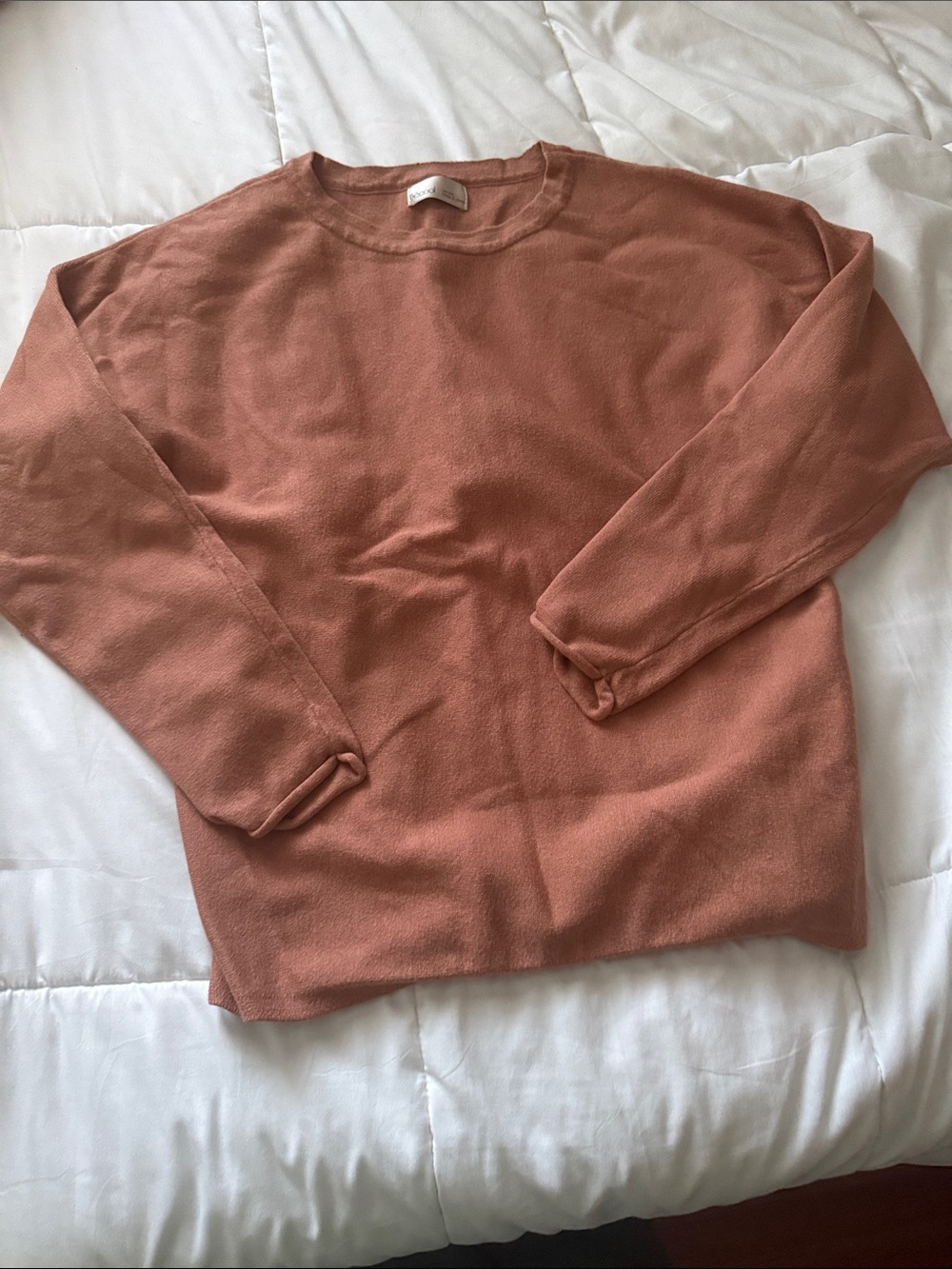 Womens Crewneck Sweater in Dusty Rose